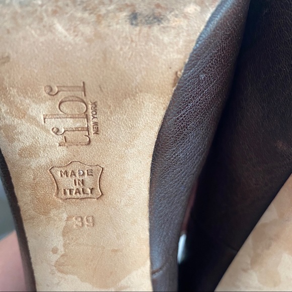 Tibi Brown Platform Heels with Bow Detail Sz 39 - Picture 10 of 10